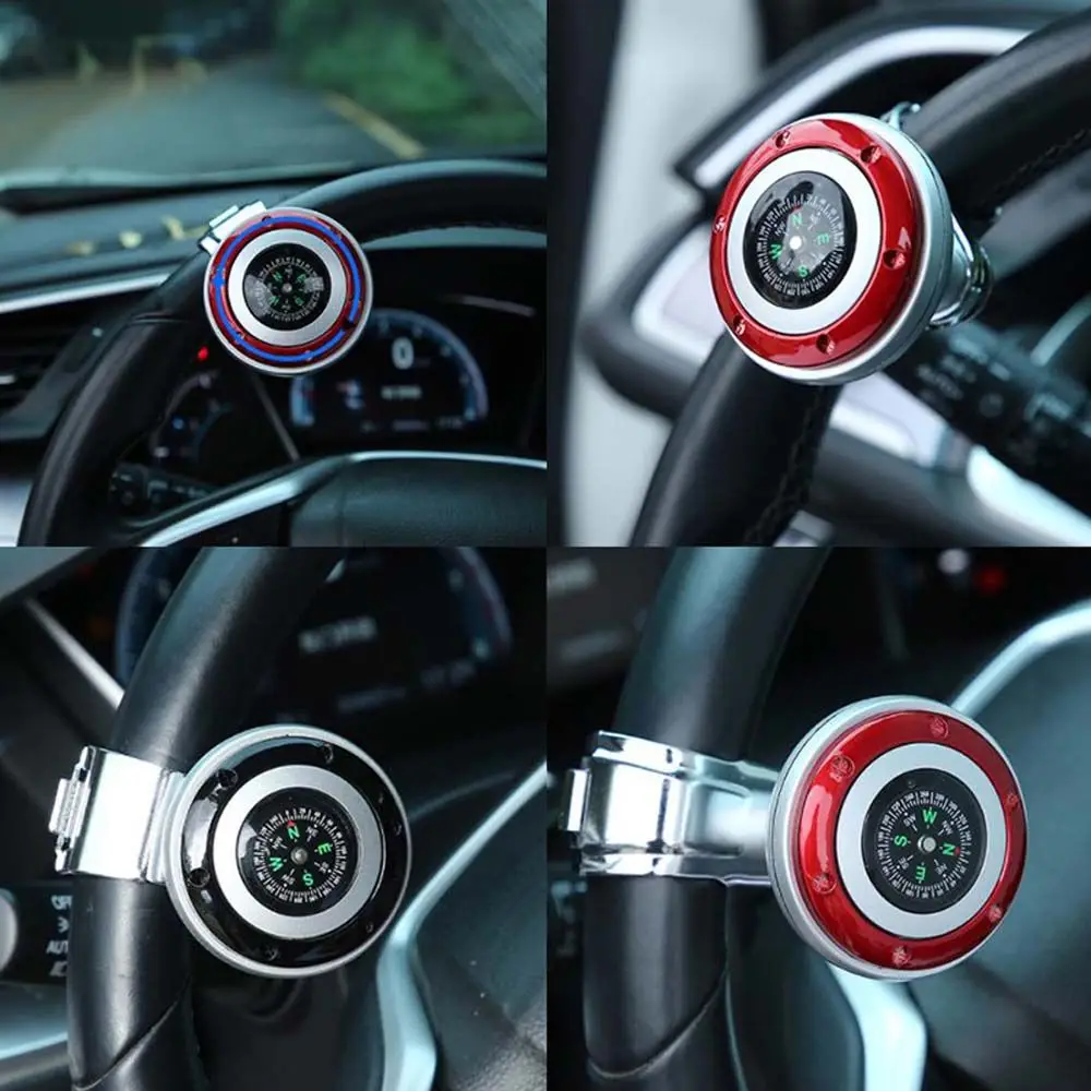 Turning Universal Rotation Helper With Compass Car Accessories Steering Wheel Booster Power Handle Spinner Knob Ball Booster