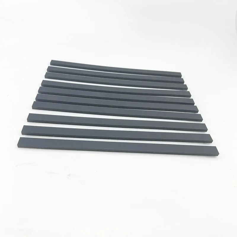 Black Silicone Rubber Strip Self Adhesive Seal Gasket Anti-skid Shock Absorption Sealing Strip Length 300mm Thicknes 0.5-4mm