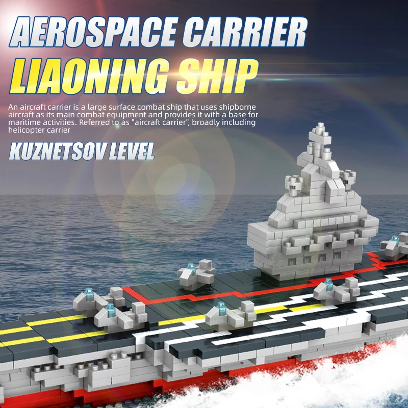 1300pcs Mini City Military Navy Missile Cruiser Ship Building Blocks Warship Boat Bricks Educational Toys for Children Gifts