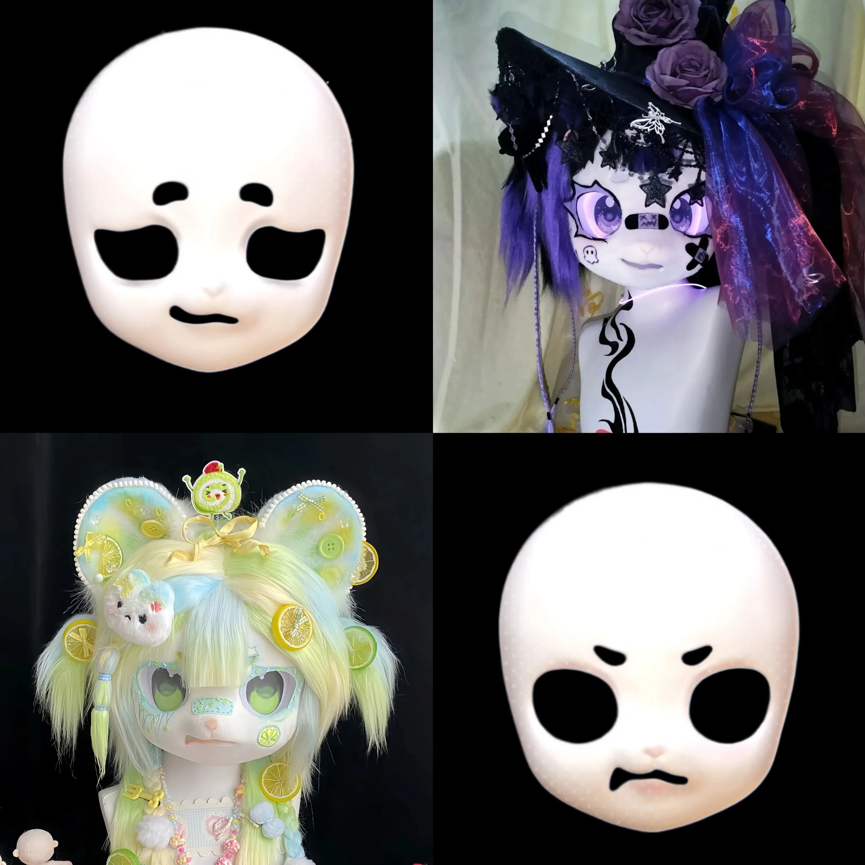 

Kigurumi Base Mask Half Realistic Style Fursuit Arrogant Series Headbase Furry Cosplay Costume Accessories Cosplay Mask