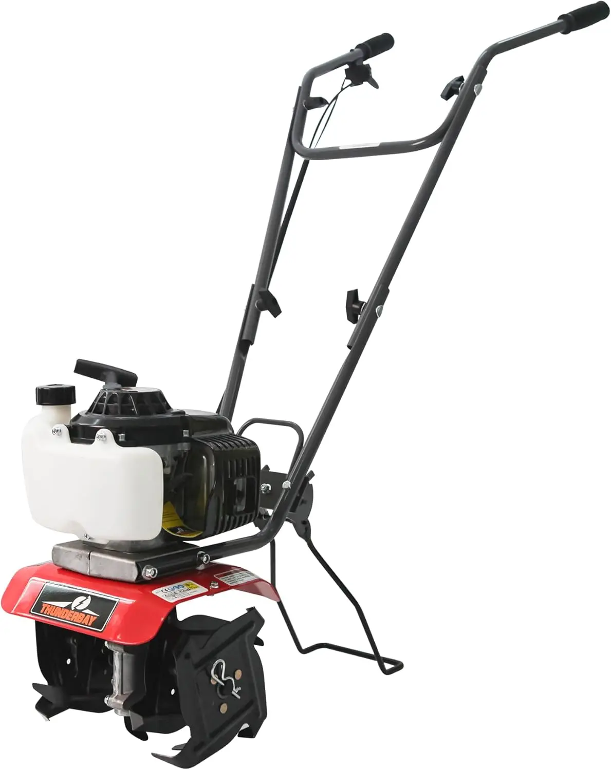 

Cultivator 4Cycle 40cc Gas Powered Tiller w Adjustable 4 Steel Tines Small Rototiller