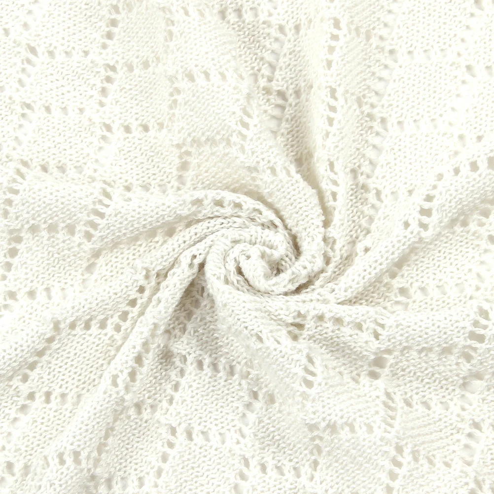 بطانية أطفال ناعمة من مادة ممتازة لدفء الشتاء والخريف لعربة الأطفال وقت النوم، بطانية أطفال بيضاء مريحة وخفيفة الوزن