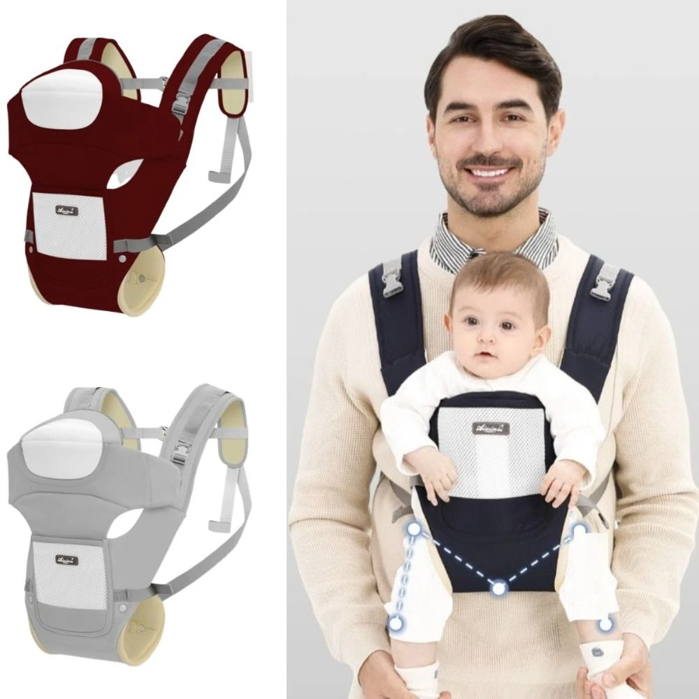 

Ergonomic Baby Carrier Backpack Adjustable Front Facing Baby Hipseat Carrier Multi-use Breathable Mesh Infant Waist Stool
