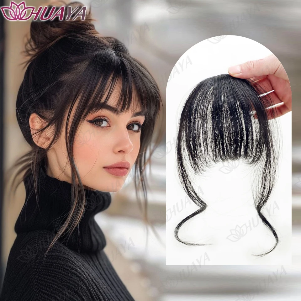 Synthetic Hair Bangs Clip In Fringe with Side Pieces 28cm Heat Resistant Hair Extension for Women DIY Hairstyle Accessories