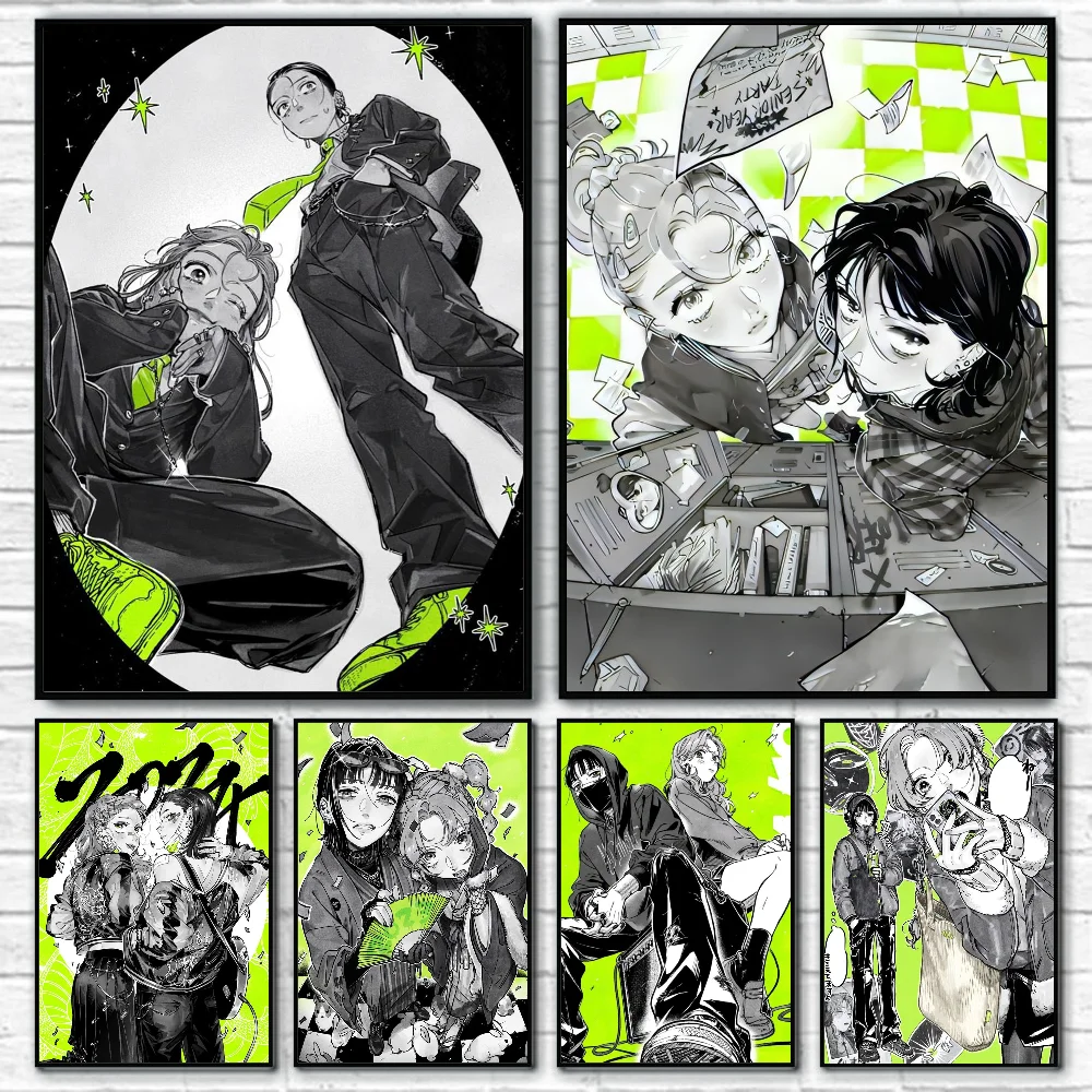 Póster de Kininatteru Hito Ga Otoko Janakatta, arte autoadhesivo, pegatina de papel impermeable, decoración de pared de habitación, cafetería, Bar, 1 ud.