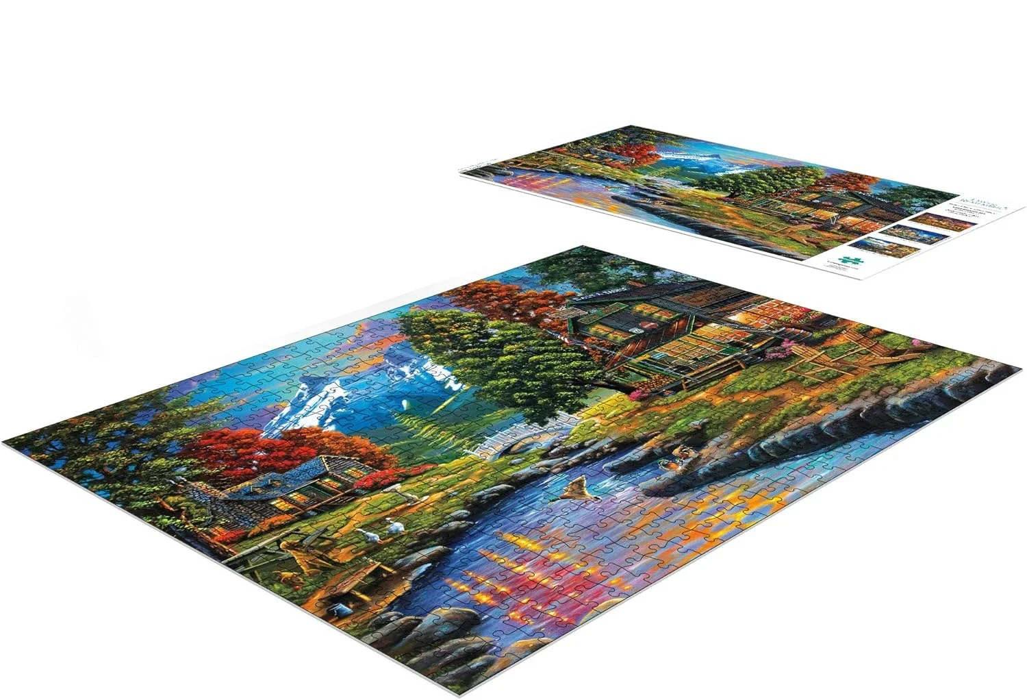 Quebra-cabeça de madeira adulto com cenário natural, 300/500/1000 peças, quebra-cabeças para sala de jogos, quarto, sala de estar, decoração, jogo de desafio familiar