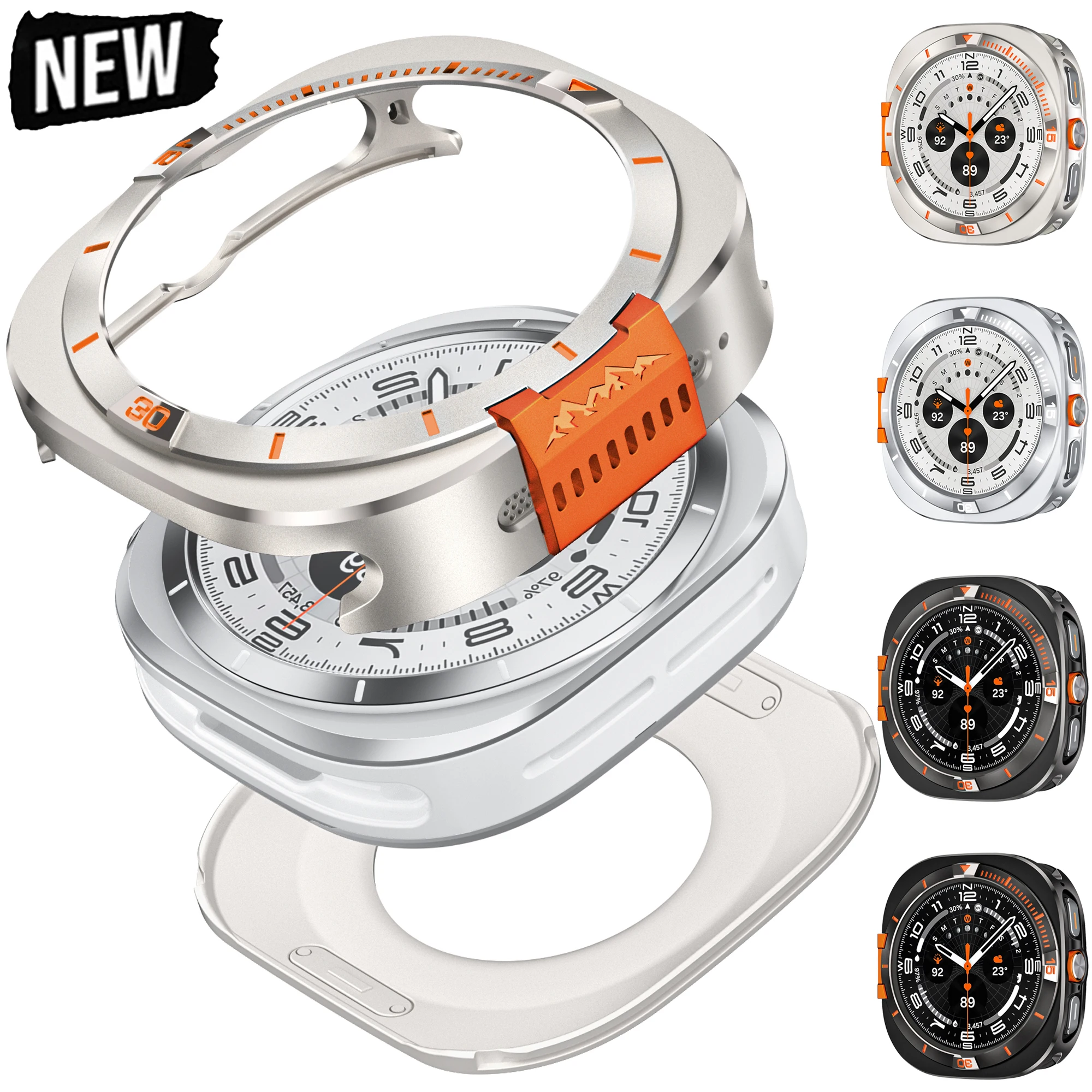 

Alpine Metal Protective Case For Samsung Galaxy Watch Ultra 2025 Alloy Hard Cover For Galaxy Watch 7 Ultra 47mm Bumper Accessori