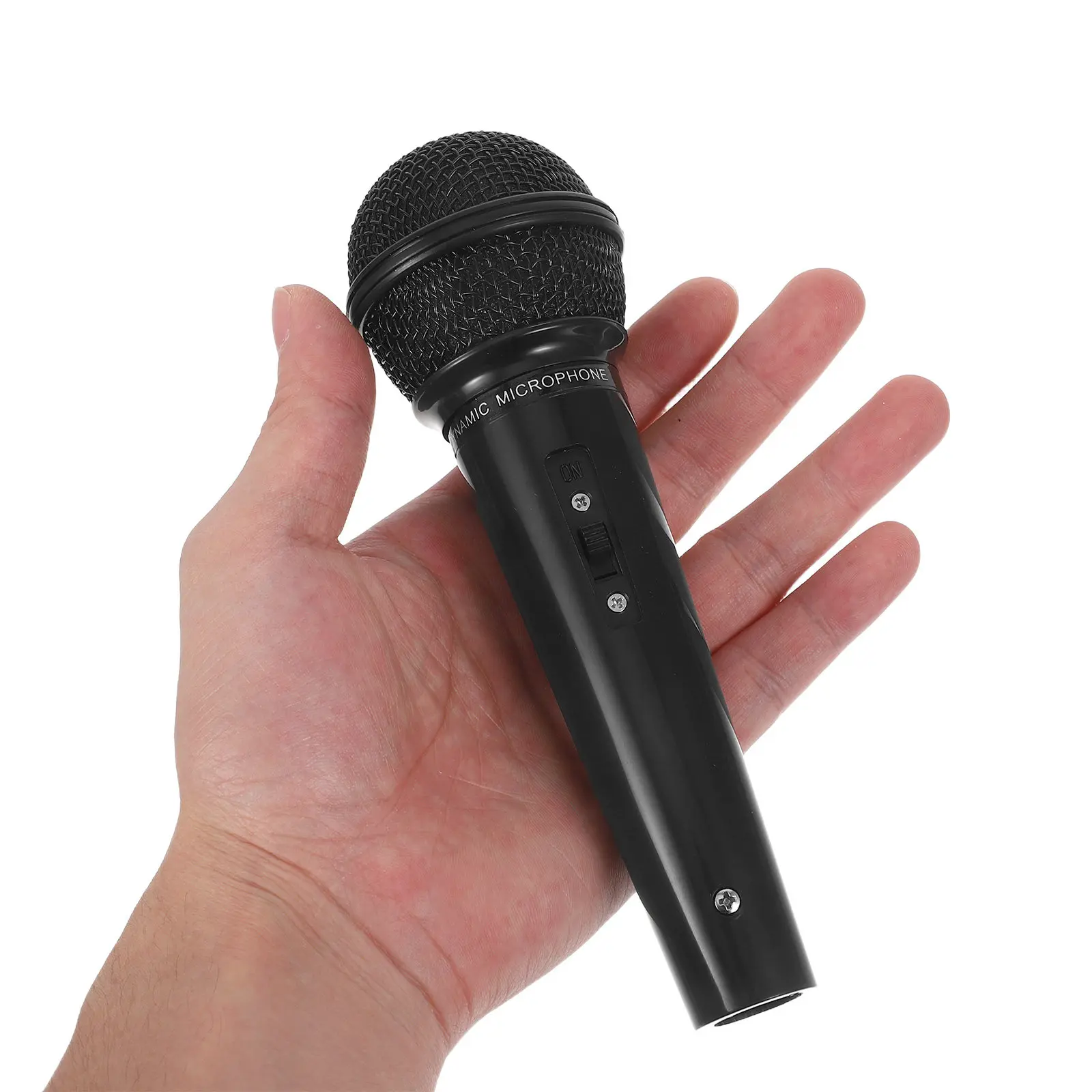 Simulation Microphone Pretend Handheld Mic Interview Role Play Singing Costume Prop Pretend Microphone
