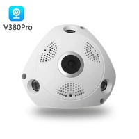 V380 Indoor Panoramic IP Camera 360 Degree VR Smart Home HD WIFI Wireless Network Surveillance Camera