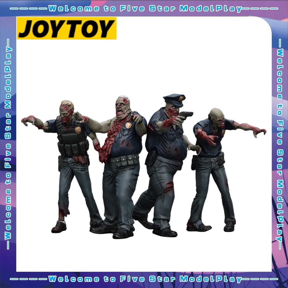 

【FS】JOYTOY Scale 1/25 Action Figures Dark Source Zombie Figure Police (Male) Model Toy Gift