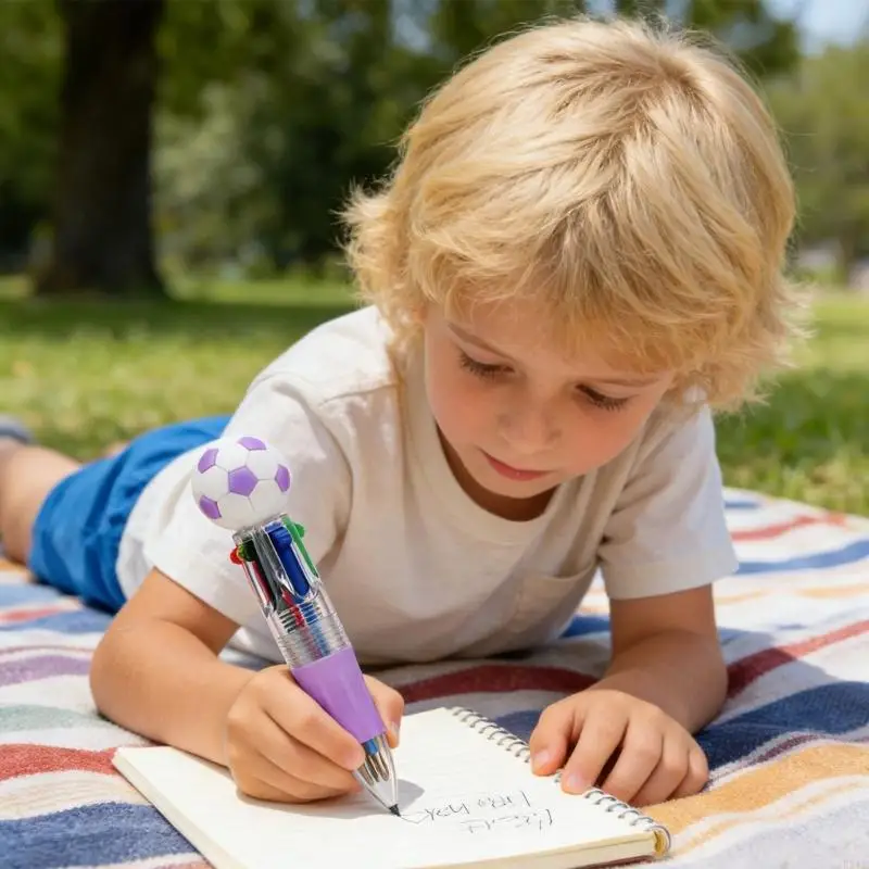 

Multicolor Ballpoint Pen 4 Colors in Retractable Rainbow Pen for Class Office, Ballpoint Pen for School Students K1KF