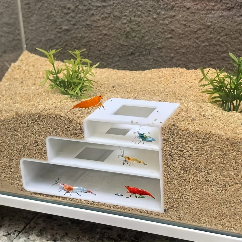 Aquatic pet hiding place - durable ABS resin fish and shrimp farming and aquarium play habitat