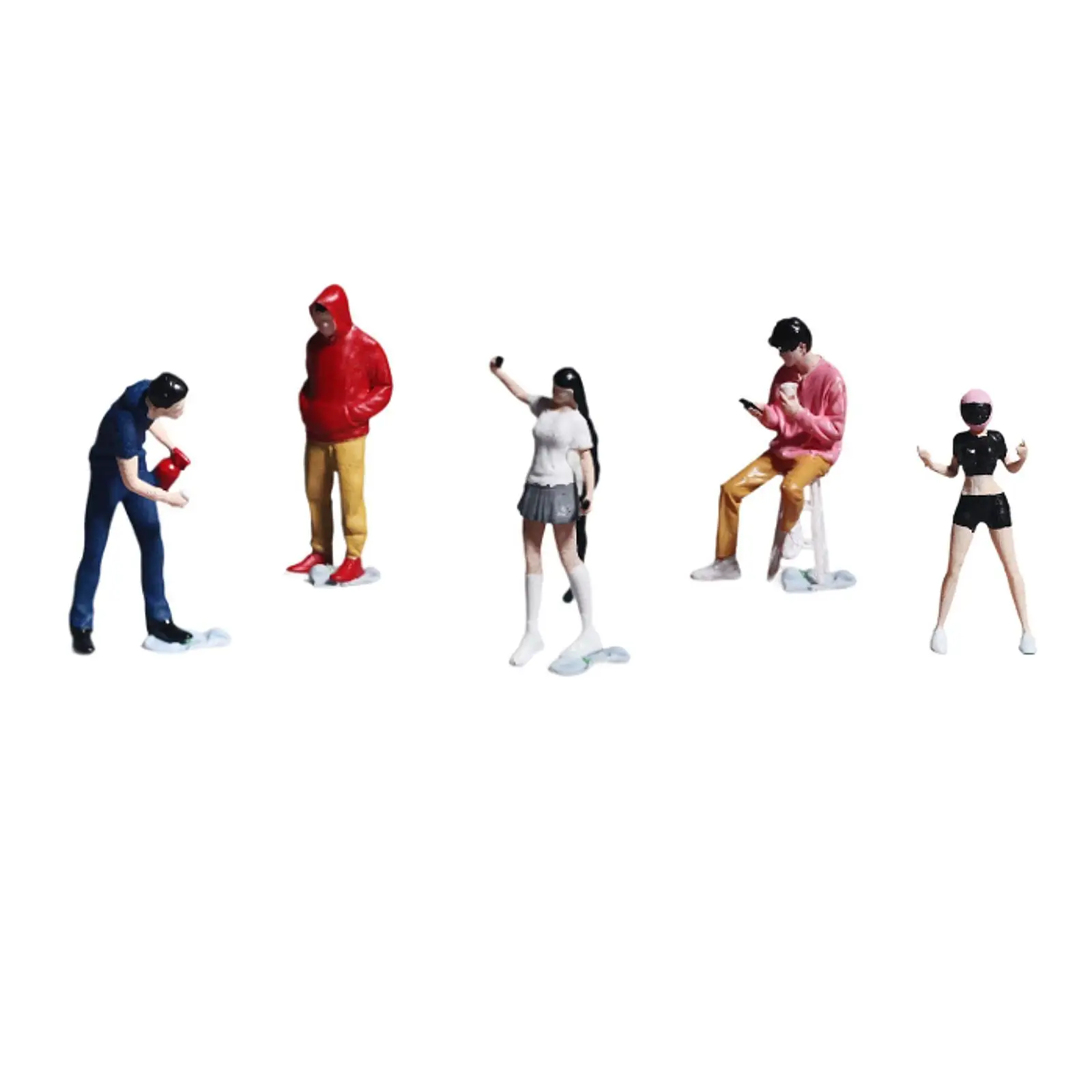 1/64 مقياس نموذج الشكل مكتب الديكور الجنية حديقة زخرفة المشهد عرض المشهد الدعائم واقعية رسمت باليد تمثال