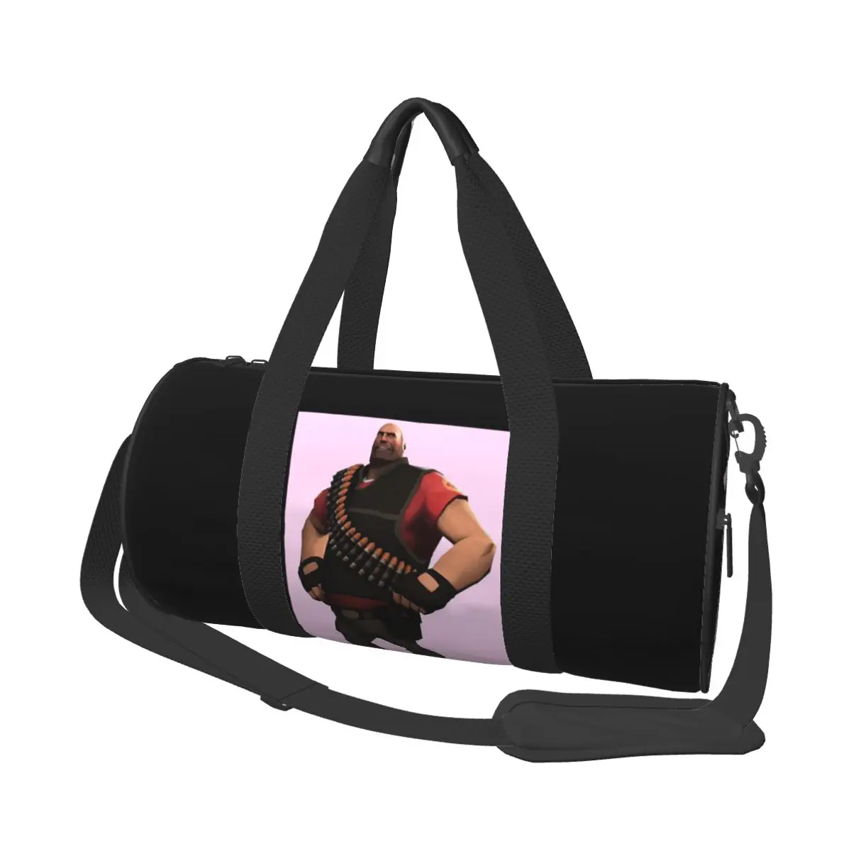 

Demoman TF2 Soldier Team Fortress Large Duffle Gym Bag Waterproof Duffle Travel Bags Handbags Fitness bag