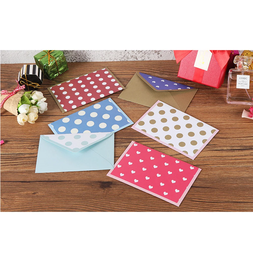 

60Pcs Love Letter Envelopes Assorted Pattern Stationery Set for Baby Shower Birthday Banquet Cards Envelope Stickers Included