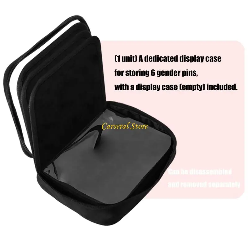 M4yf旅行に優しいバッジホルダーブック6透明ページコンパクトピンコレクターオーガナイザーイベントとコレクションに最適