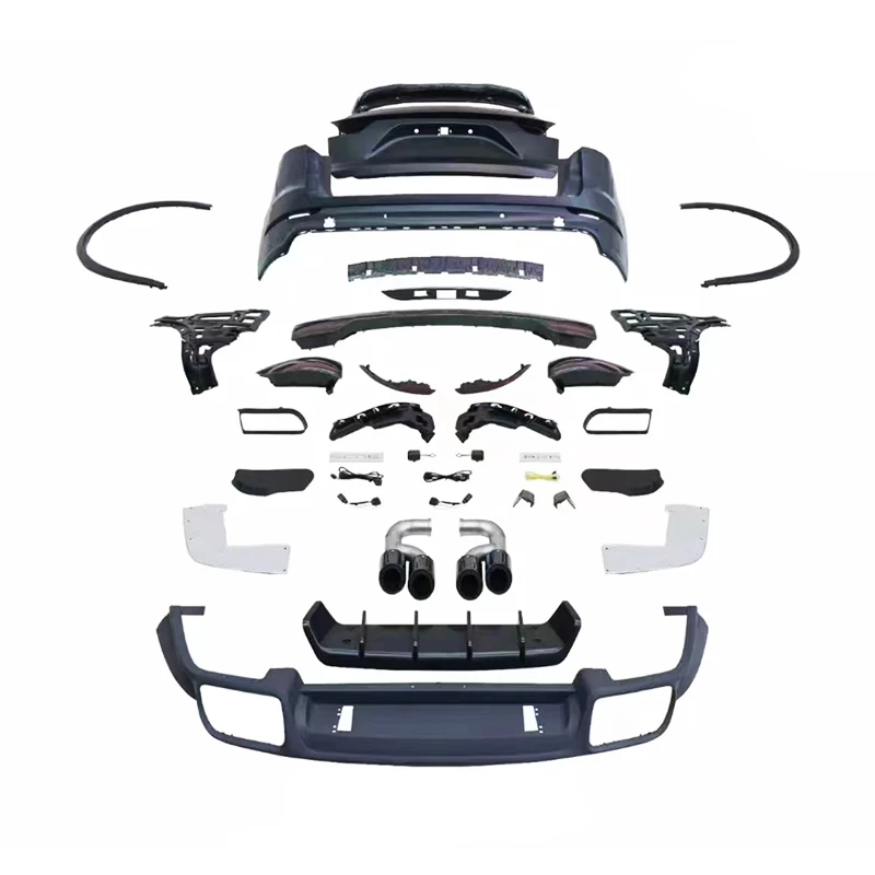 Restomod Body Kits2011-2017 Car Upgraded Modified 2018 Edition Rear Bumper Modification With Fog Light Cut-Outs For