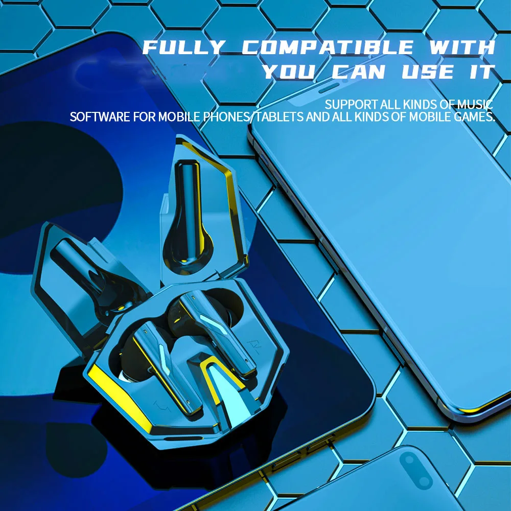 Soleeanre Wireless Headphone Gaming Earphones music Headset Sport Earbuds With Microphone Mobile Phone High-Quality Sound