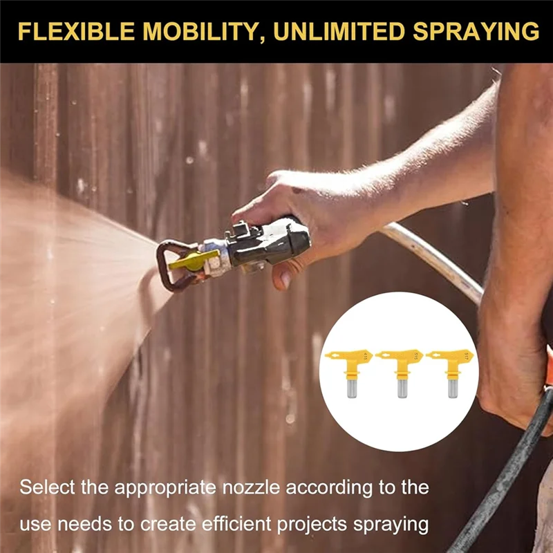 

A25F-3600 PSI Airless Paint Sprayer For Garden For Exterior Paint/Primer With 3 Reversible Nozzle Tips(415, 515, 517) Swivel Joi