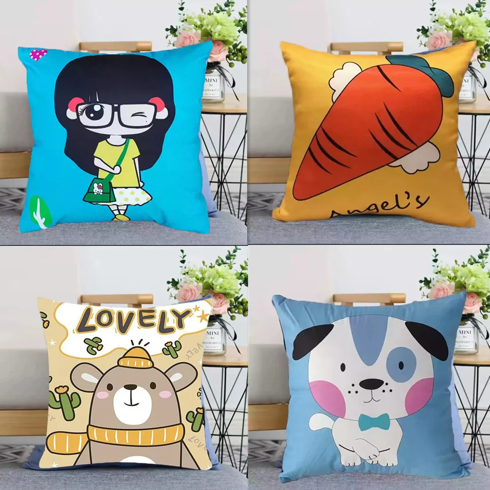 High quality Cartoon Nap Pillow Living Room Sofa Cushions Bedside Pillow Cozy Sleeping Neck Throw Pillow For Home Sofa Bed Car