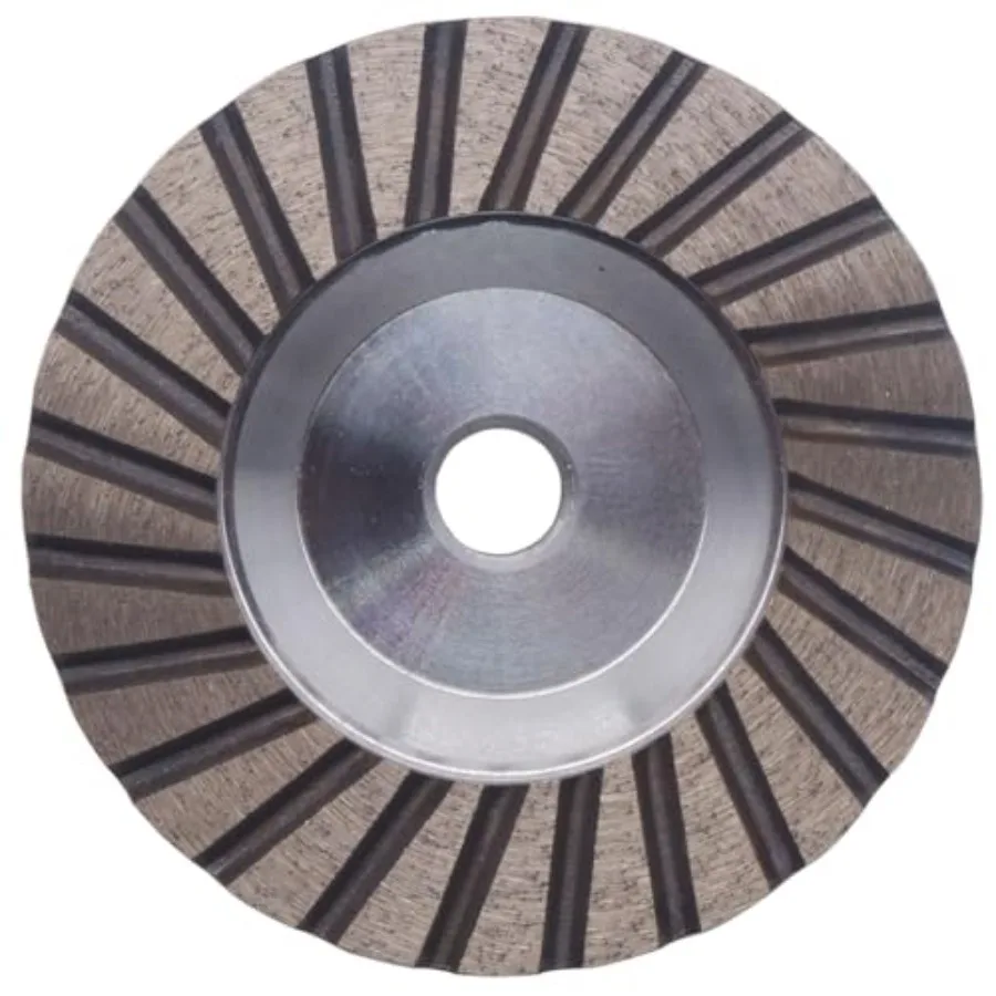 

4-дюймовый алмазный турбо-шлифовальный круг на алюминиевой основе для гранита и бетона с резьбой 5/8"-11