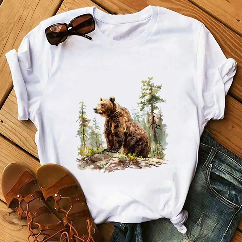 22CM Animal Clothing Patch World Elephant Day Tiger Day DTF Heat Transfer Patch Ironing Clothing Animal Stickers Vinyl Washable