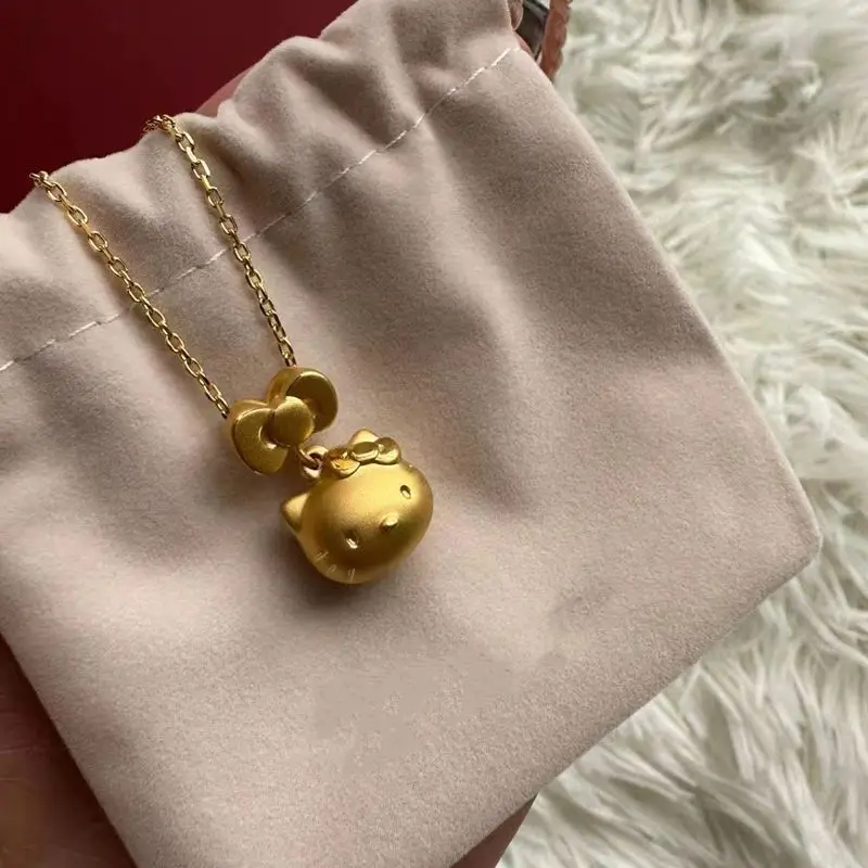 

Miniso's HelloKitty necklace Sanrio simple niche and versatile gift for girlfriend best friend student pendant collarbone chain
