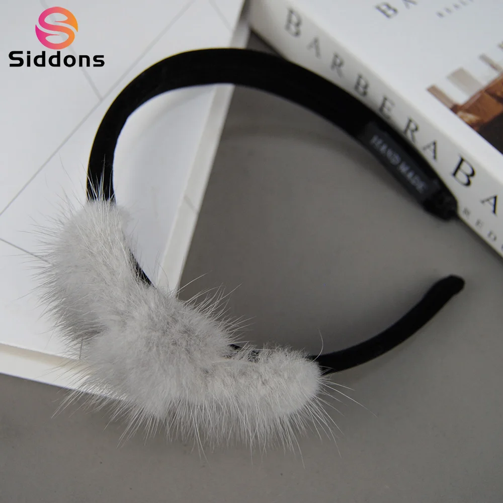 

Лидер продаж, женские роскошные зимние повязки на голову из 100% натурального меха норки, высокое качество, повязка для волос из натурального меха, женский модный обруч для волос, пушистый подарок