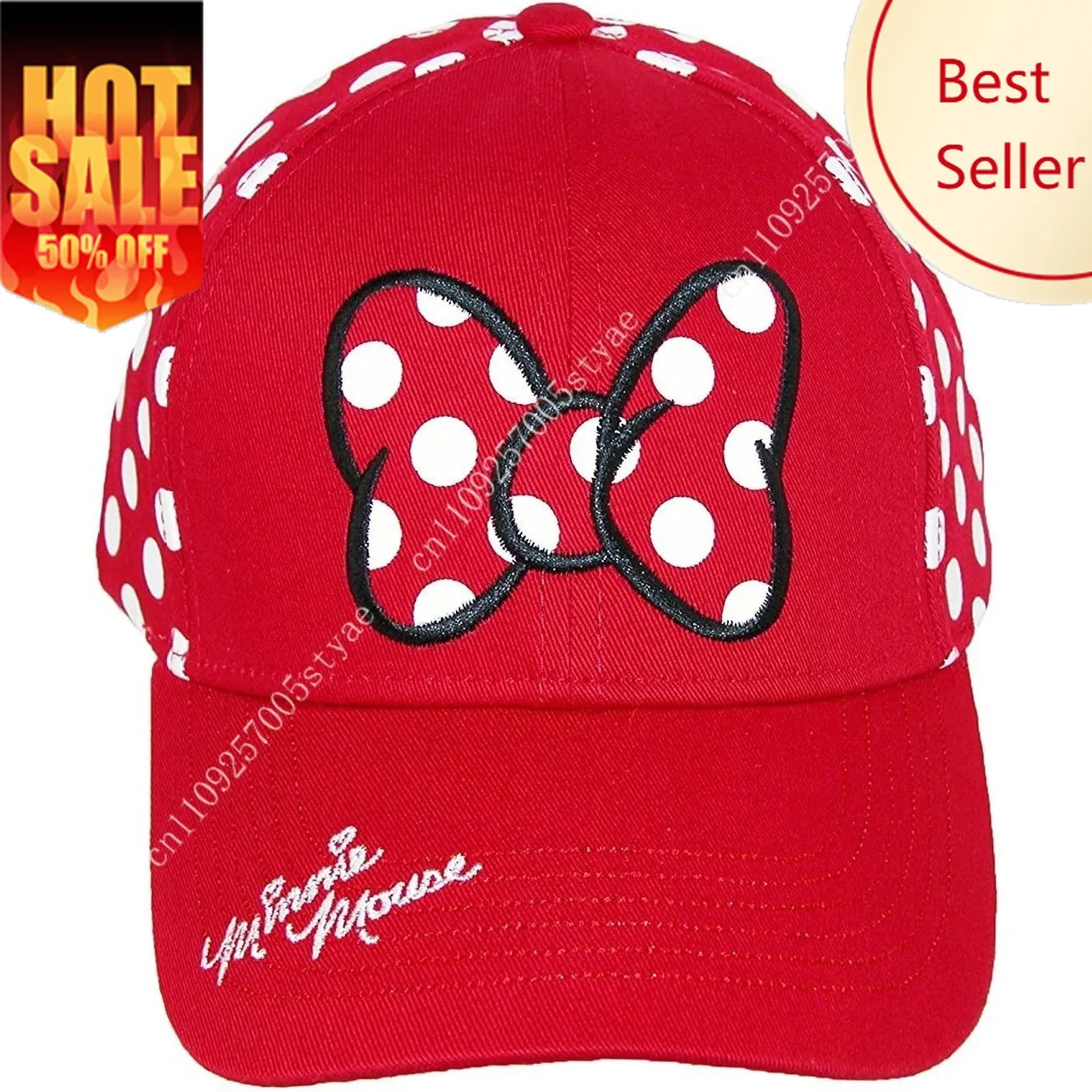 

Minnie Mouse Baseball Cap Disney Ballcap Men Women Dad Hat Curved Brim Caps Cartoon Caps Fashion Sunhat Trucker Hats