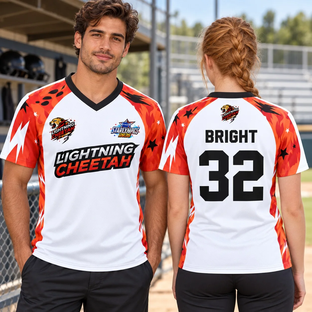 New Custom GMMTV Starlympics 2026 Lightning Cheetah BASKETBALL Jersey BRIGHT MOND RYU LOUIS TESHOW SOODYACHT THAM MAC Tshirt