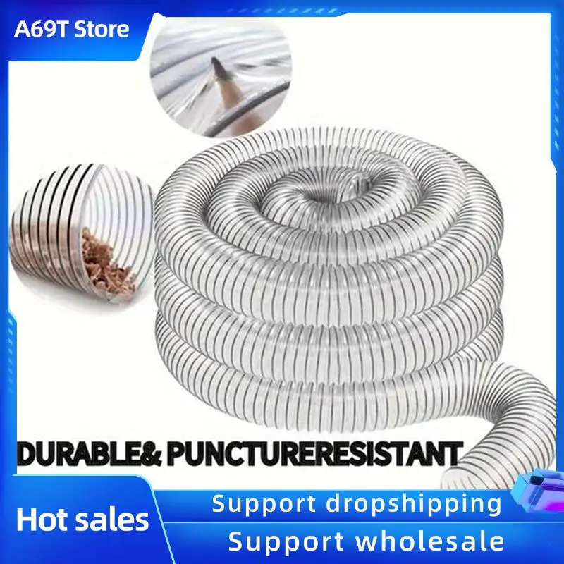 

A69T 3Pcs 2Inch OD 50Mm Clear PVC Dust Collection Hose For Use With Dust Collectors With Ports. Ideal For Shop Vacuums