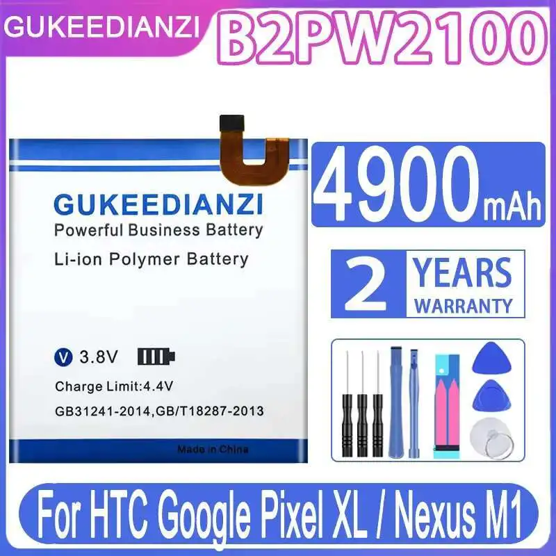 

Mobile Phone Battery Fast Charging For Htc Google Pixel XL Nexus M1 B2PW2100 4900Mah