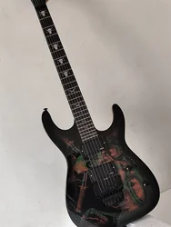Left-handed Solid Body Electric Guitar with Mahogany Body, 6 Strings, Sunburst Finish, Locking Nut, B