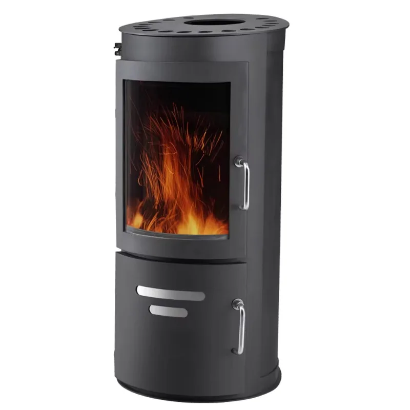 household double door wood stove wood fire heater household fireplace