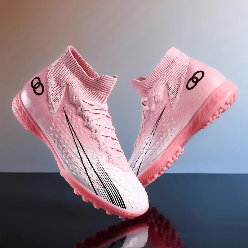 

New Men's Soccer Shoes Unisex Soccer Boots for Professional Training Ultra Light and Breathable Indoor Five-a-side Soccer Shoes