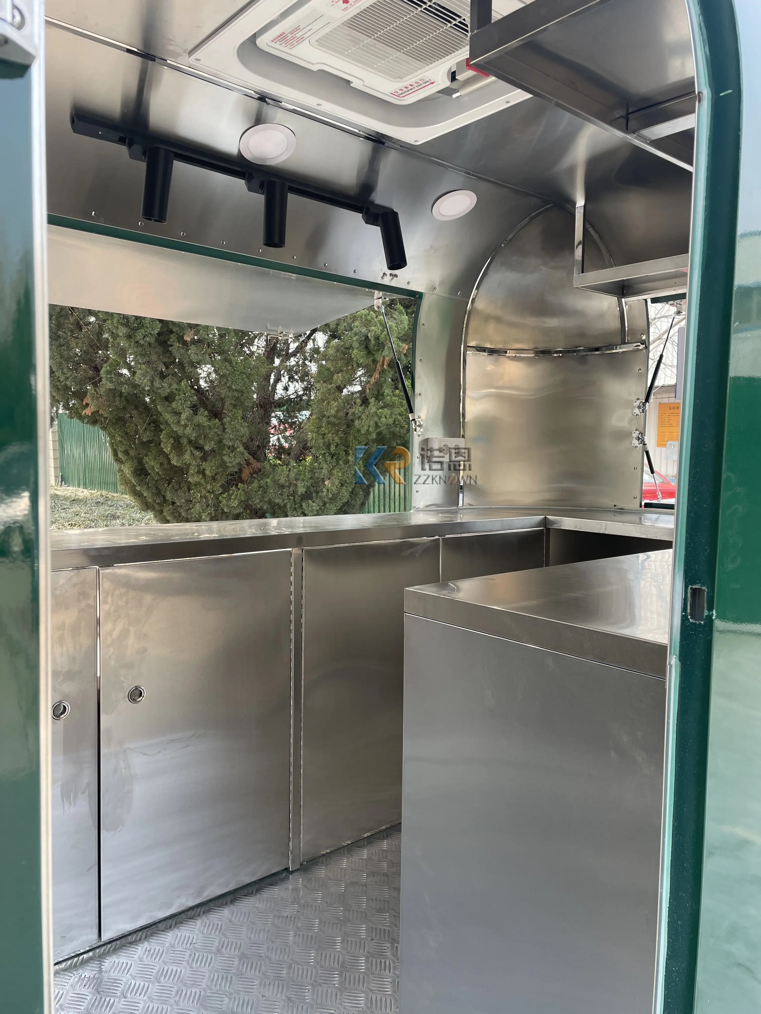 2023 OEM Ice Cream Vending Truck Mobile Food Kiosk Cart Food Van Trailer Hotdog Cart Mobile  For Sale CE And DOT