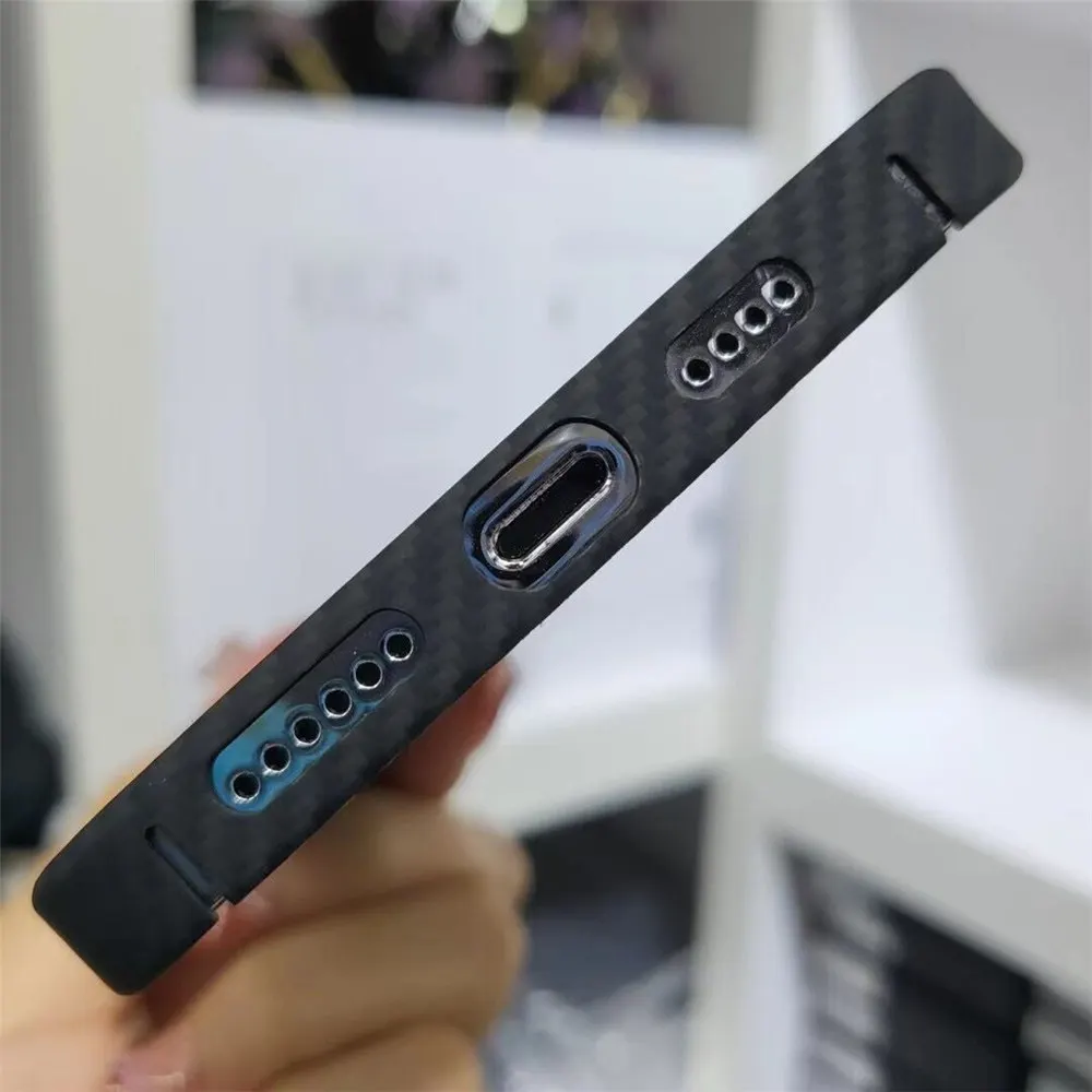 Capa Carbon Fiber Aramid para iPhone, Capa Armor para Placa de Circuito, Original, 14 Pro Max, 14 Pro