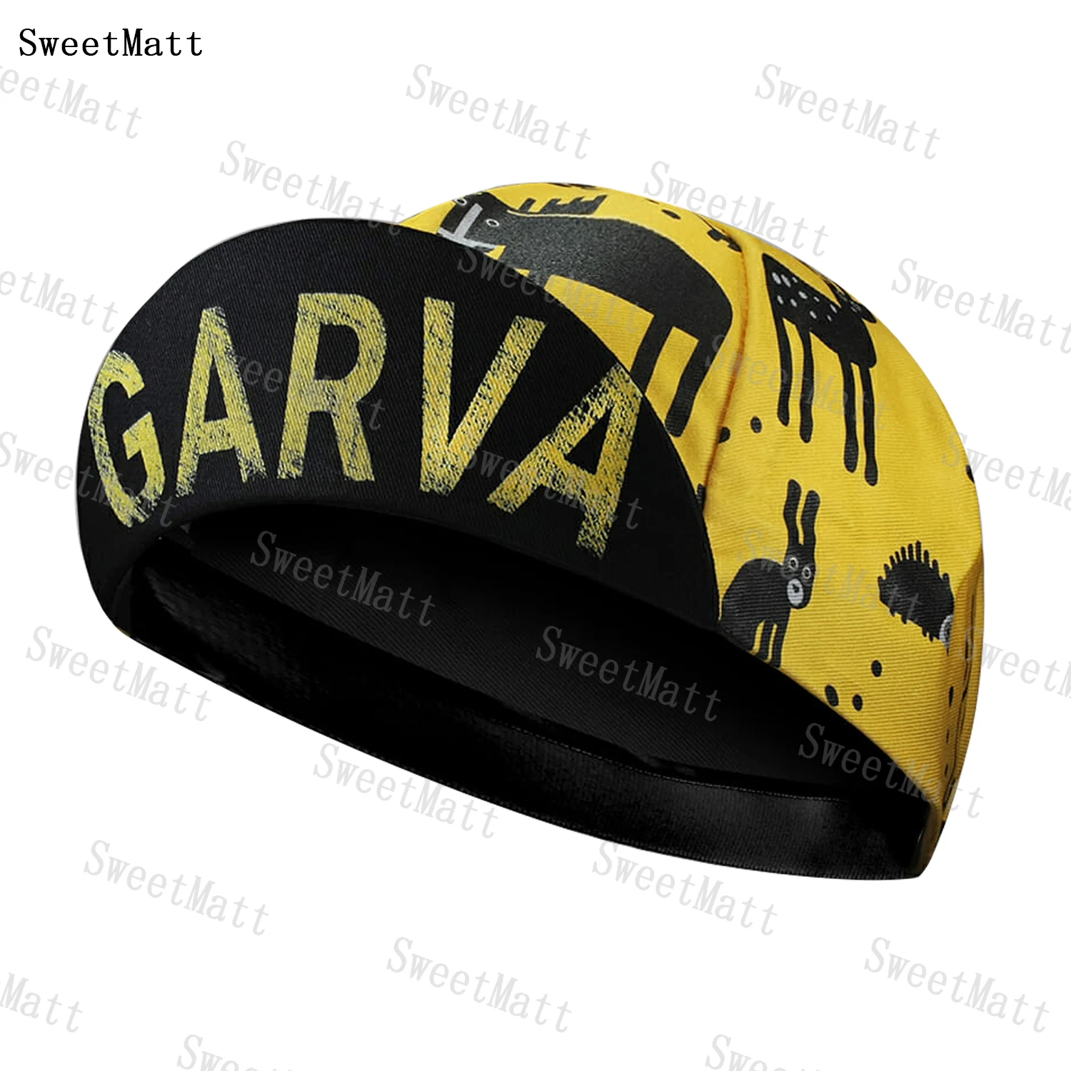 SweetMatt Cycling Cap Summer Animal Cartoon Printing Yellow Universal Size Sunscreen Breathable And Quick-Drying Bicycle Hat