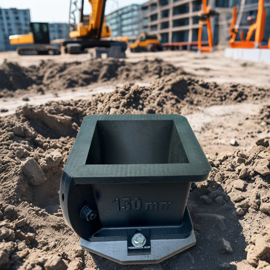 High Quality 100 150 mm Cube Mold Cast Iron and Plastic Circular Pattern for Concrete Compression Testing 1 Year Warranty
