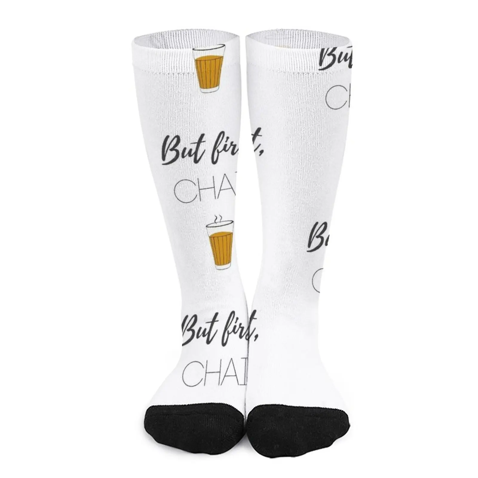 But first, Chai graphic design Socks happy socks Women's socks high