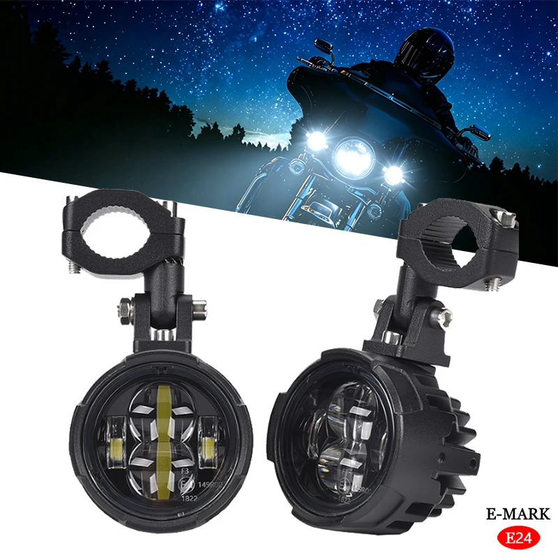 Universelle Motorrad-LED-Zusatzscheinwerfer, wasserdichte Nebelscheinwerfer für BMW R1200GS R1250GS F800GS F750GS ADV