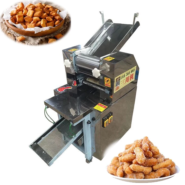 High Quality Snack Food Tortilla Chip Making Machine Dough Pastry Cutting Chin Chin Cutter Machine