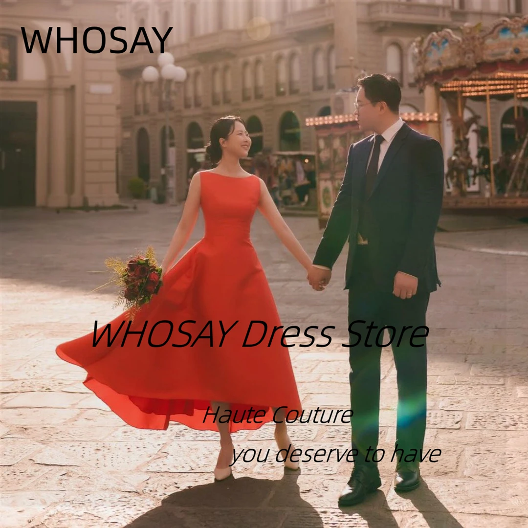 

WHOSAY Holiday Party Girls Wear Photo Shoots Lace Up Back Vestidos De Novias 2024 A Line Prom Evening Dresses