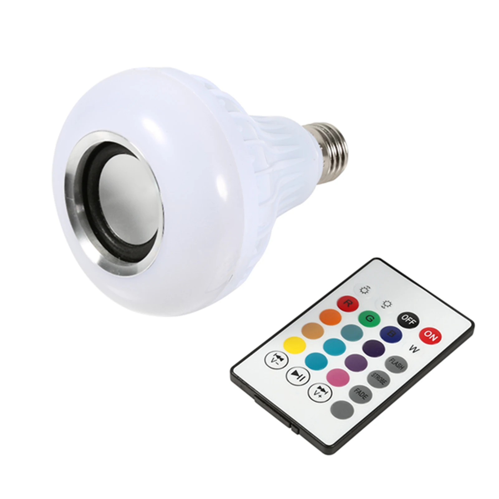 E27 12W LED Light Bulb RGB Bluetooth Speaker Music Remote Control Color Changing Lamp for Bedroom Party Decor