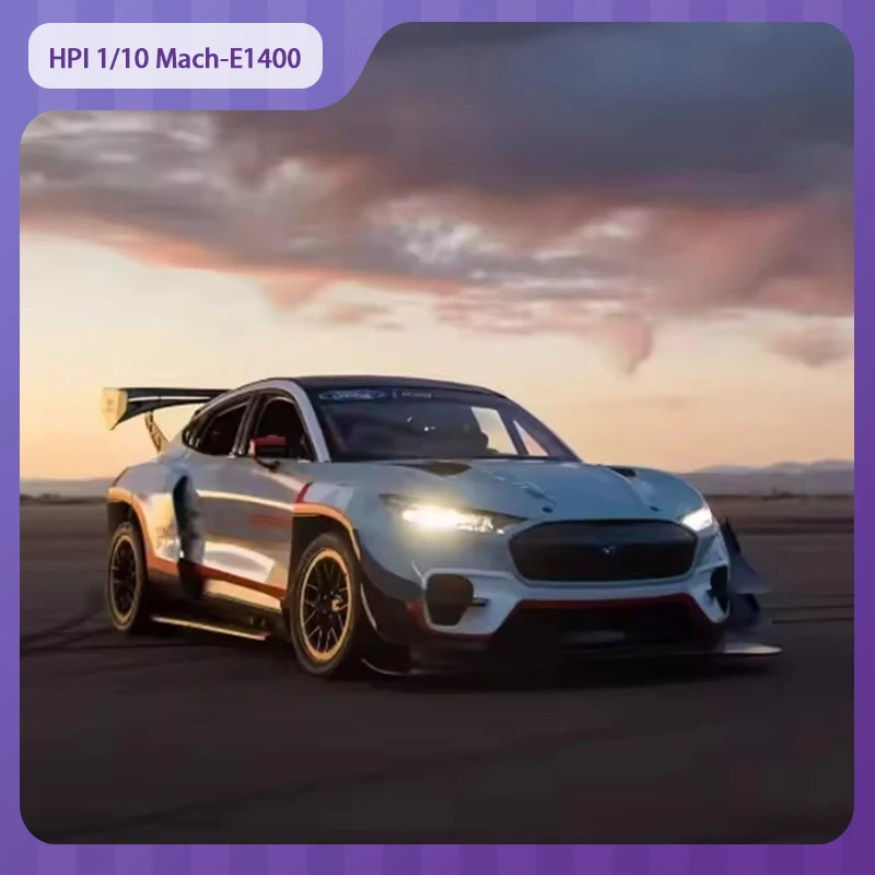 

HPI Mach-E1400 1/10 RC Car Ford Mustang Racing 4wd HPI Flux System Remote Control Car Drift Flat Run Model Car Toy Birthday Gift