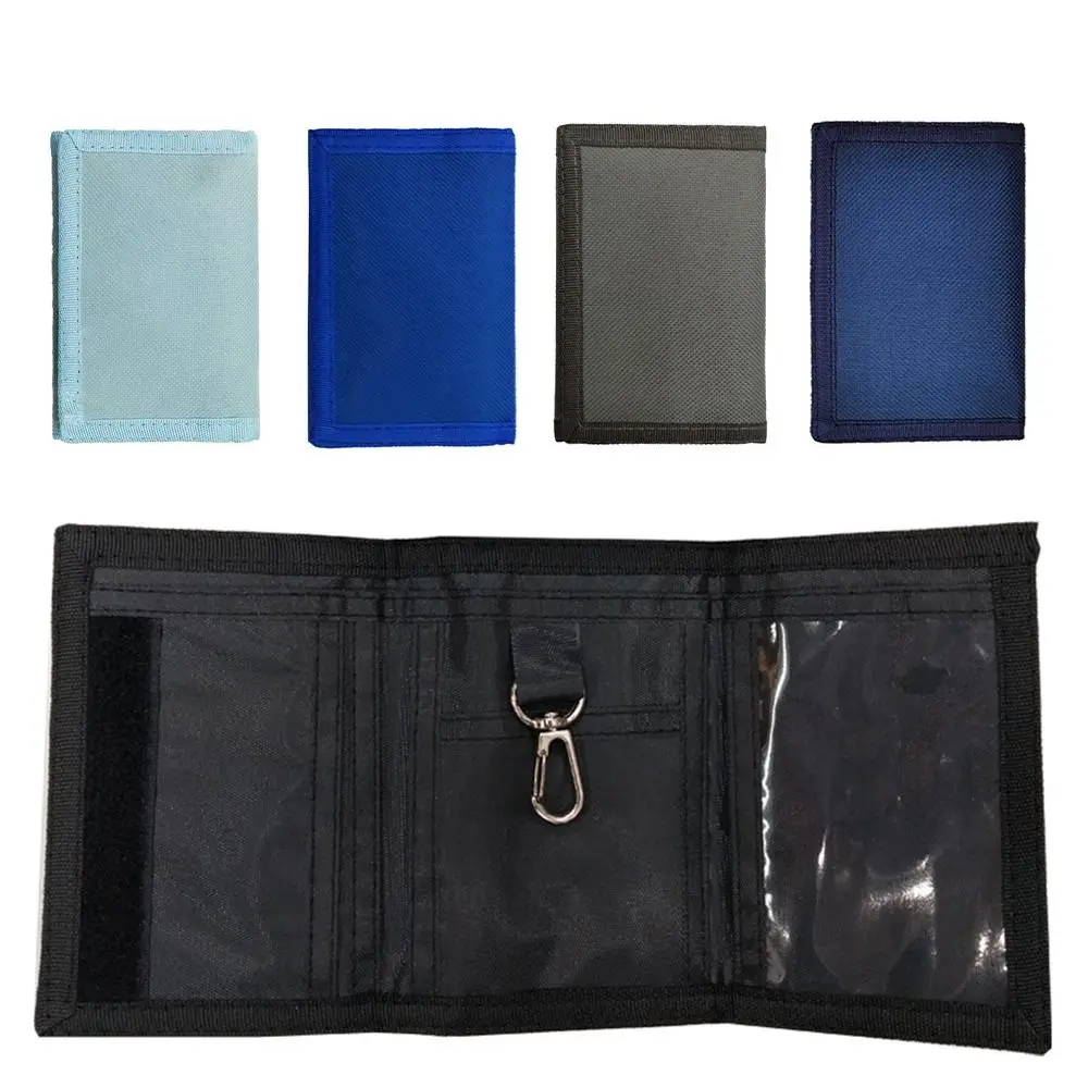هدايا محفظة رفيعة متعددة الوظائف مع سحاب كلاسيكي للسفر محفظة للعملات المعدنية للنساء والرجال محفظة رياضية ثلاثية الطي في الهواء الطلق #4