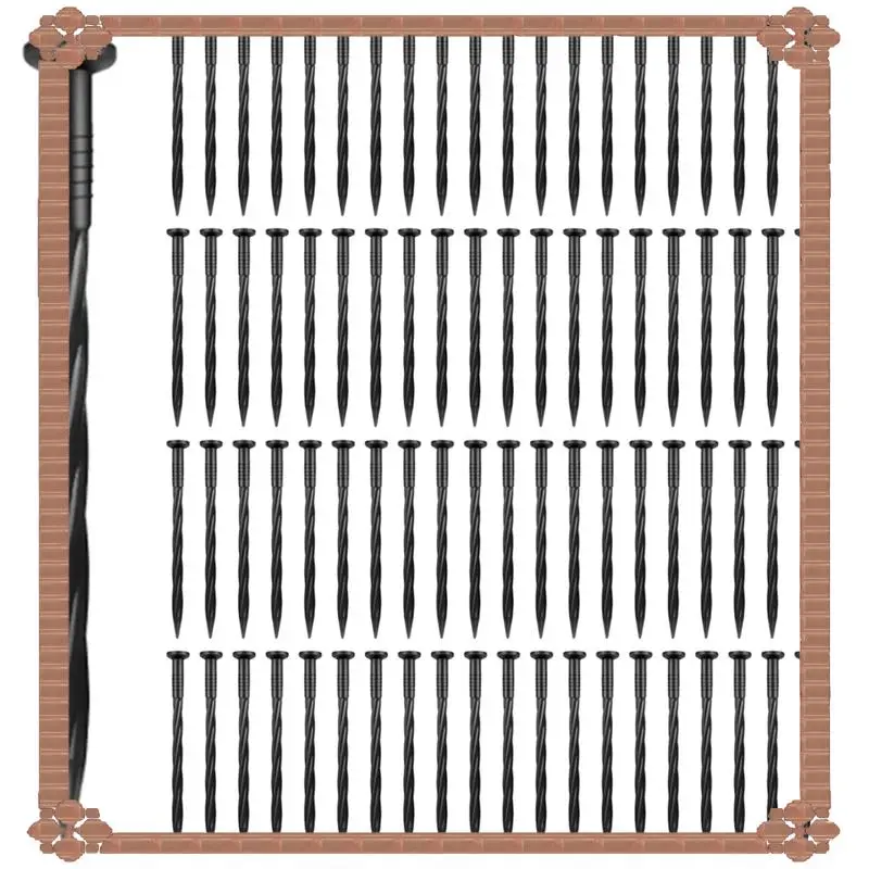 

24-Hour Delivery 160 Pack 8 Inch Plastic Landscape Edging Anchoring Stakes Garden Lawn Yard Spikes Landscaping Stakes For Paver