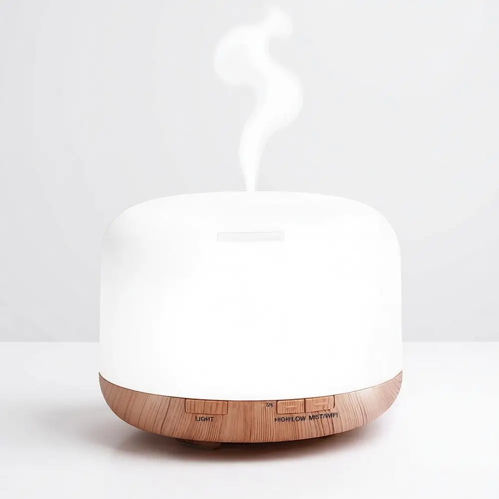 

Умный Wi-Fi диффузор для эфирных масел, управление через приложение и голосовое управление, совместим с Alexa, 500 мл, ароматерапия для дома, офиса, спальни (Lig