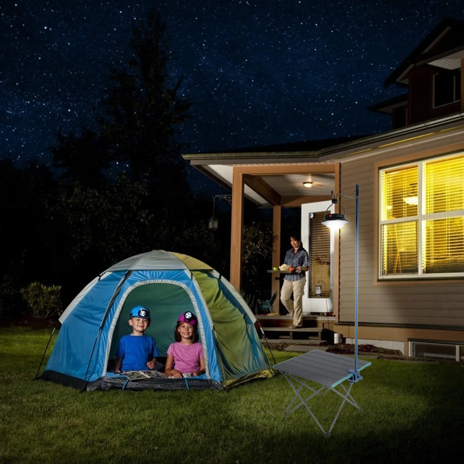 

Camping Accessory Versatile Lamp Holder Mini Picnic Outdoor Bracket Tools Light