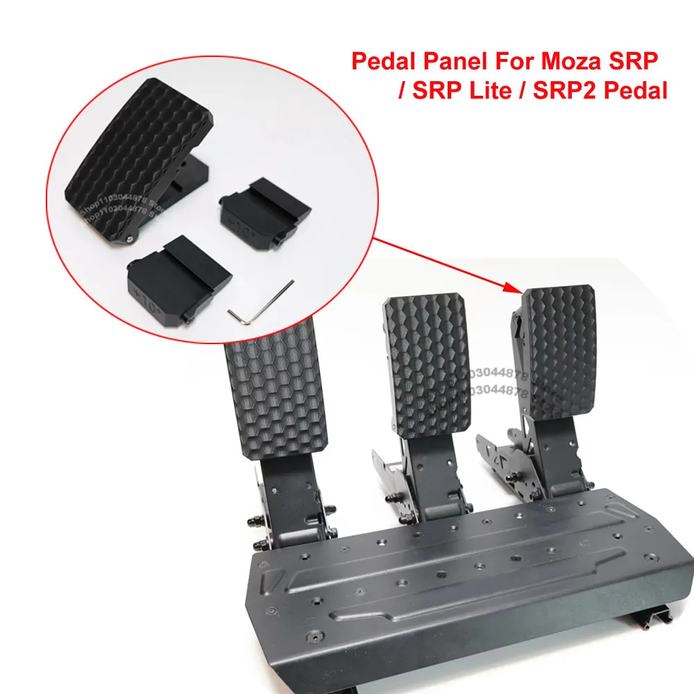 Drukowane w 3D pedały do gier, przepustnica, hamulec, sprzęgło, regulowany panel pedałów z modułem kątowym do pedałów Moza SRP/SRP Lite/SRP2 — zdjęcie produktu 7